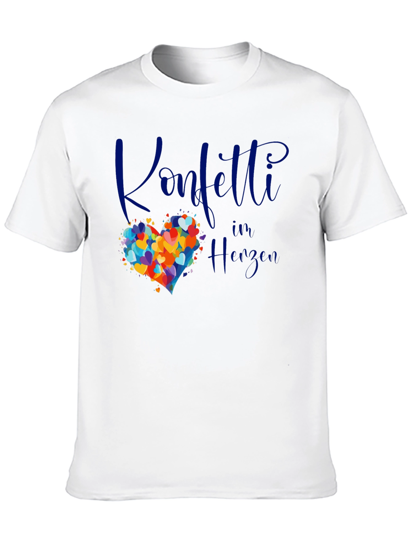 Confetti in Herzen Graphic Tee