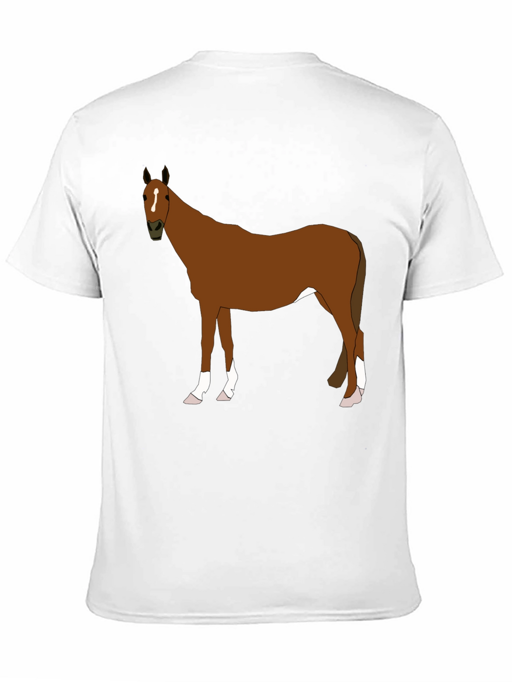Horse Graphic Tee - Black Cotton Blend