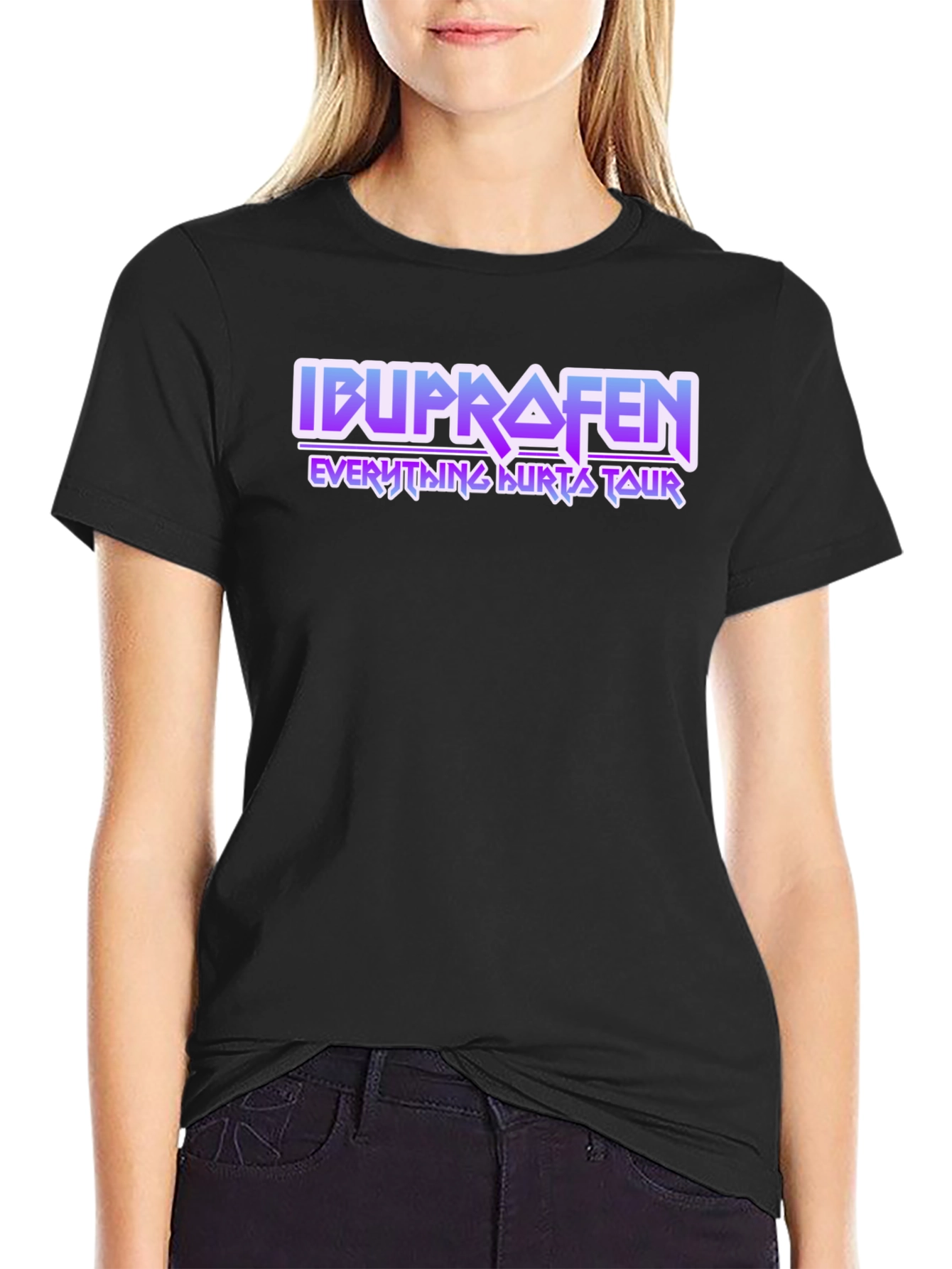 Ibuprofen Everything Hurts Tour T-Shirt - Black