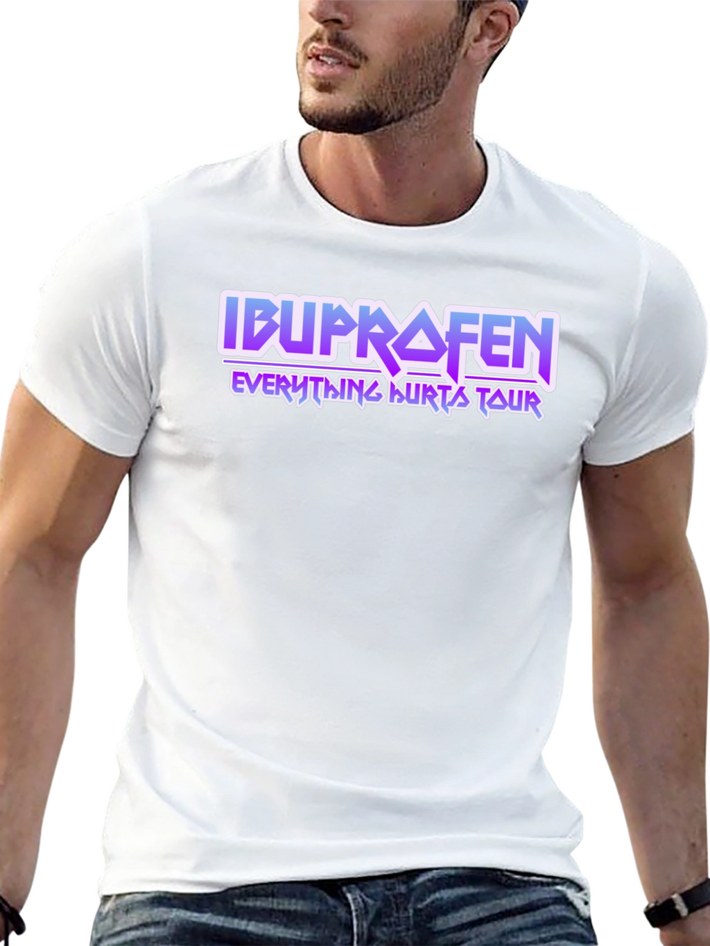 Ibuprofen Everything Hurts Tour T-Shirt - Black