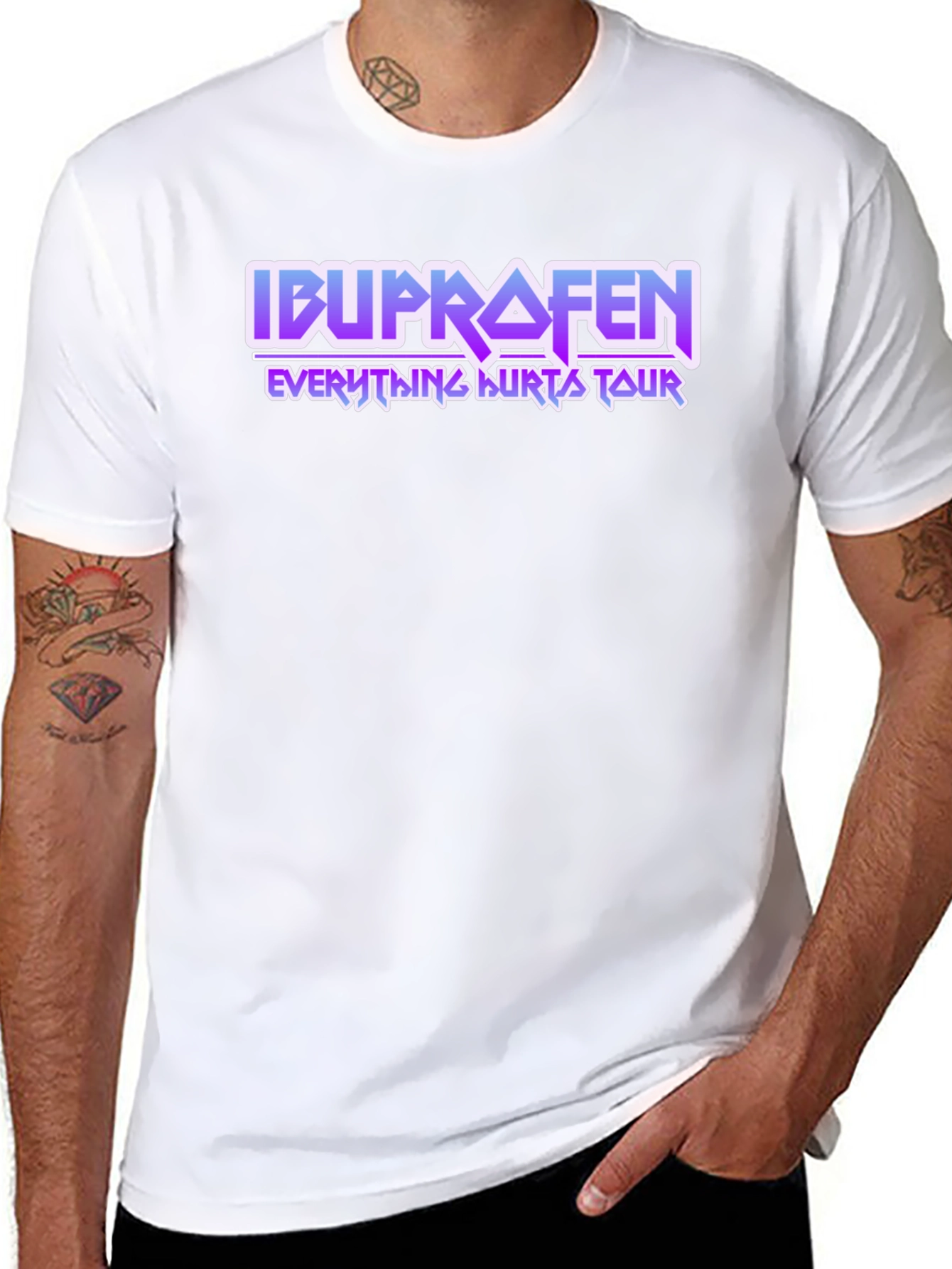 Ibuprofen Everything Hurts Tour T-Shirt - Black