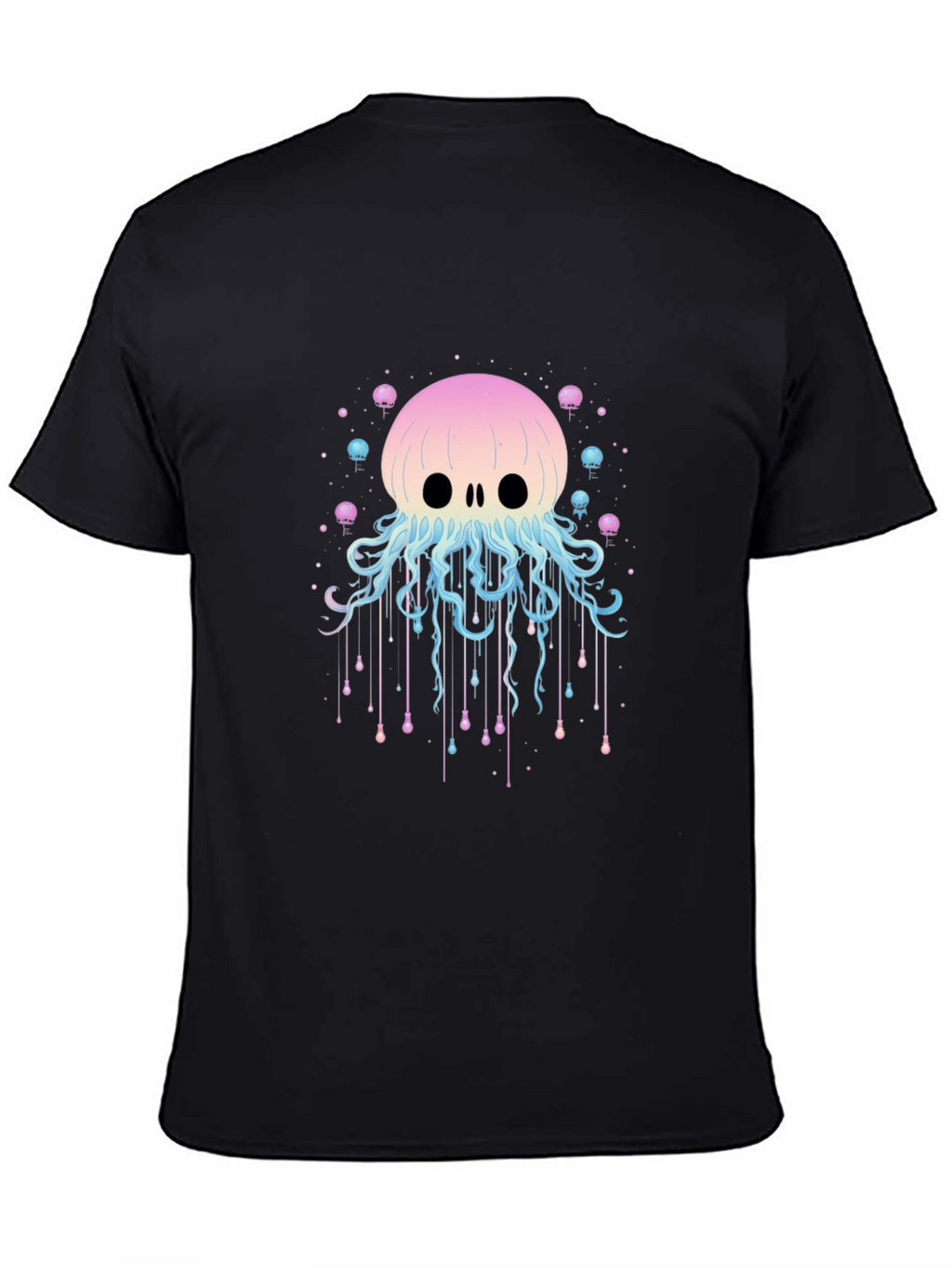 Skull Jellyfish Graphic Print T-Shirt