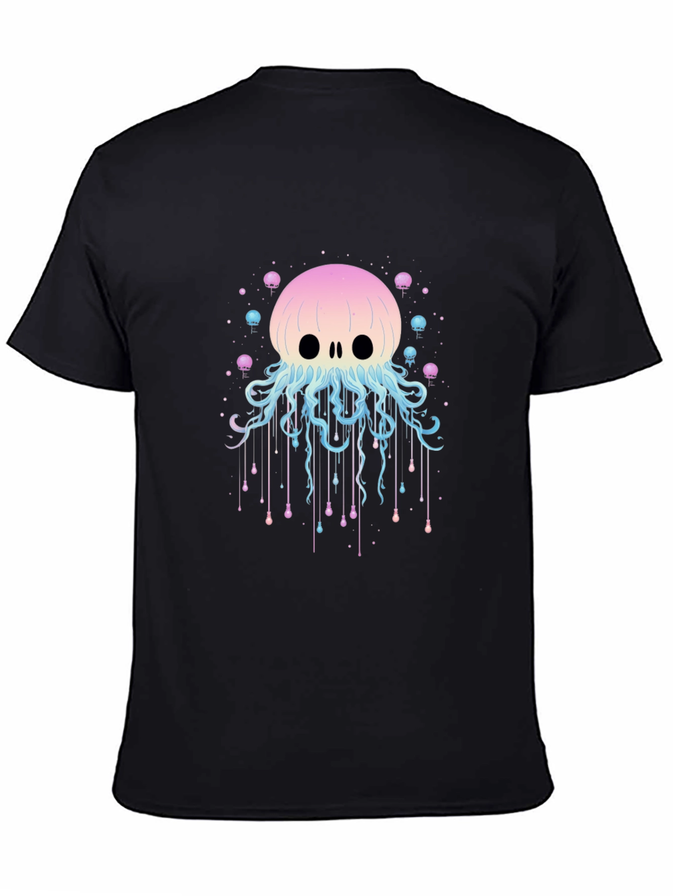Skull Jellyfish Graphic Print T-Shirt