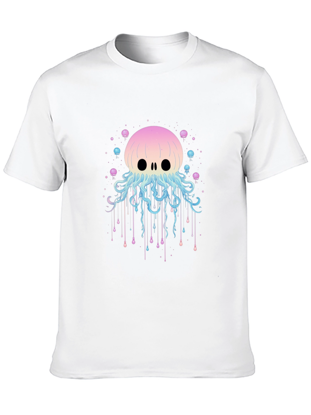 Skull Jellyfish Graphic Print T-Shirt