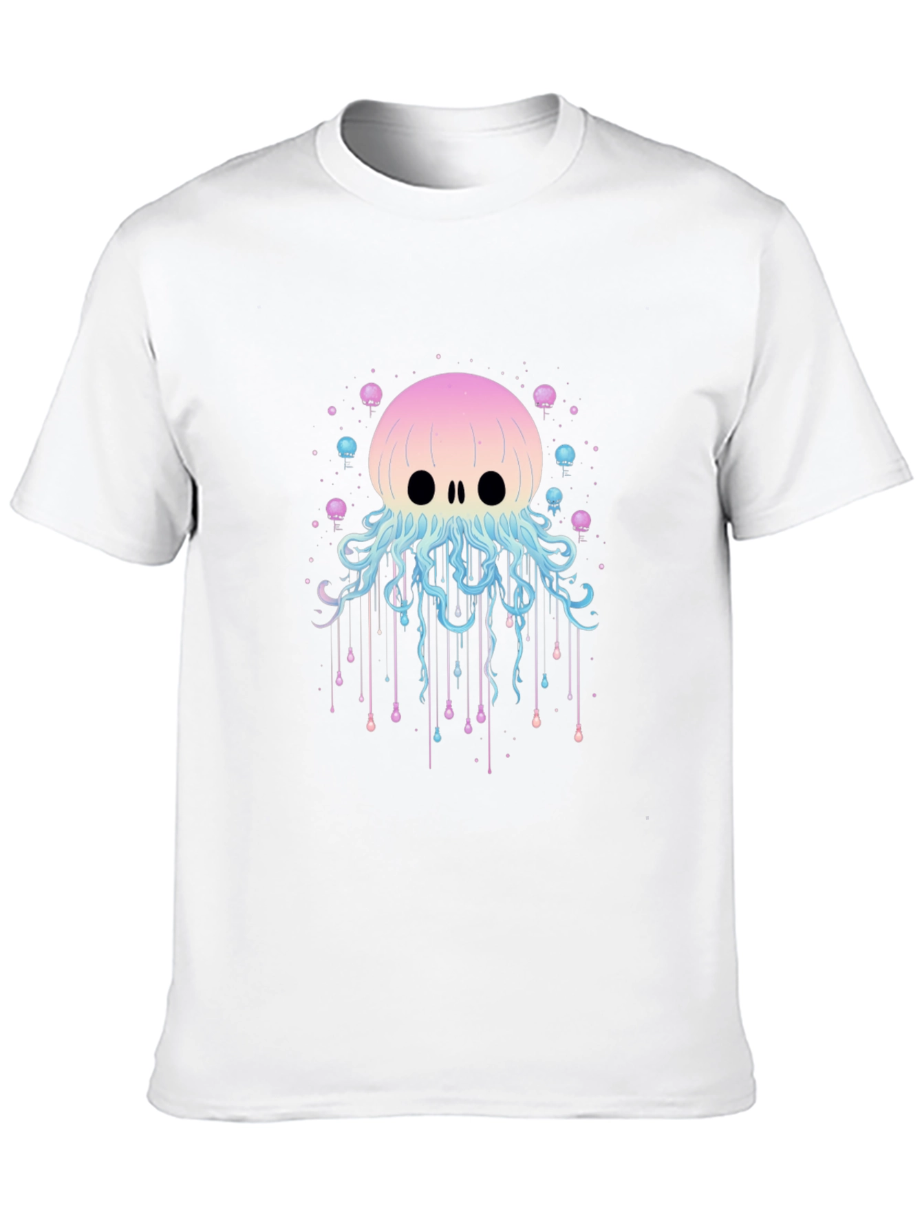 Skull Jellyfish Graphic Print T-Shirt