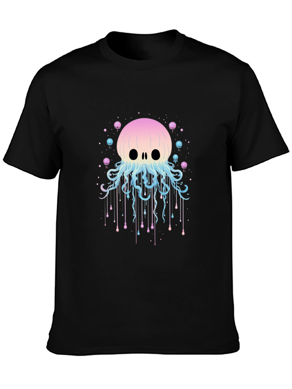 Skull Jellyfish Graphic Print T-Shirt