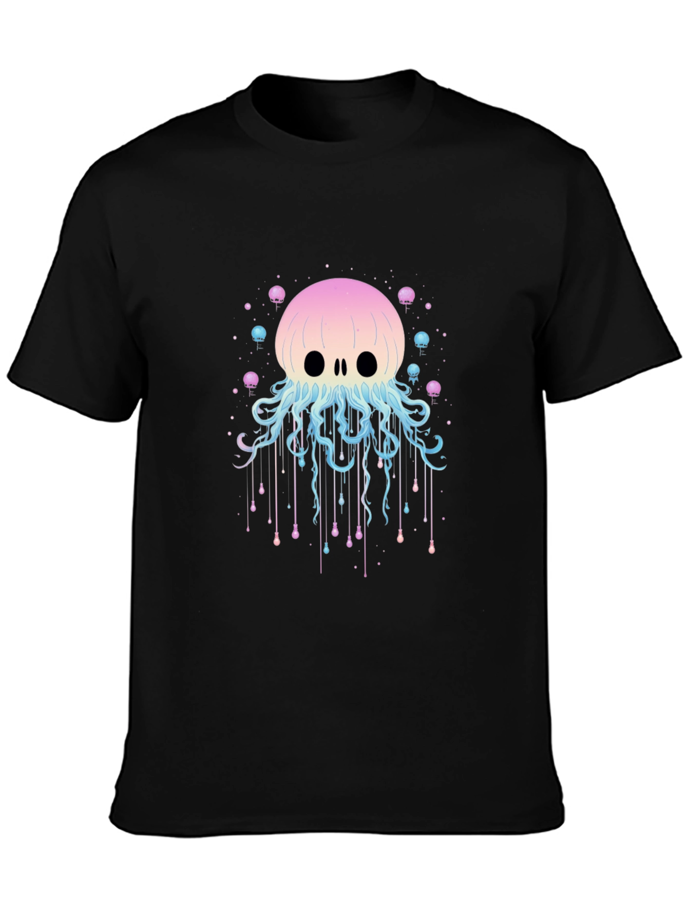 Skull Jellyfish Graphic Print T-Shirt