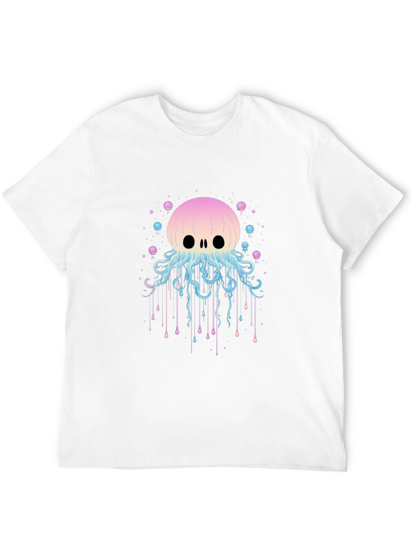 Skull Jellyfish Graphic Print T-Shirt