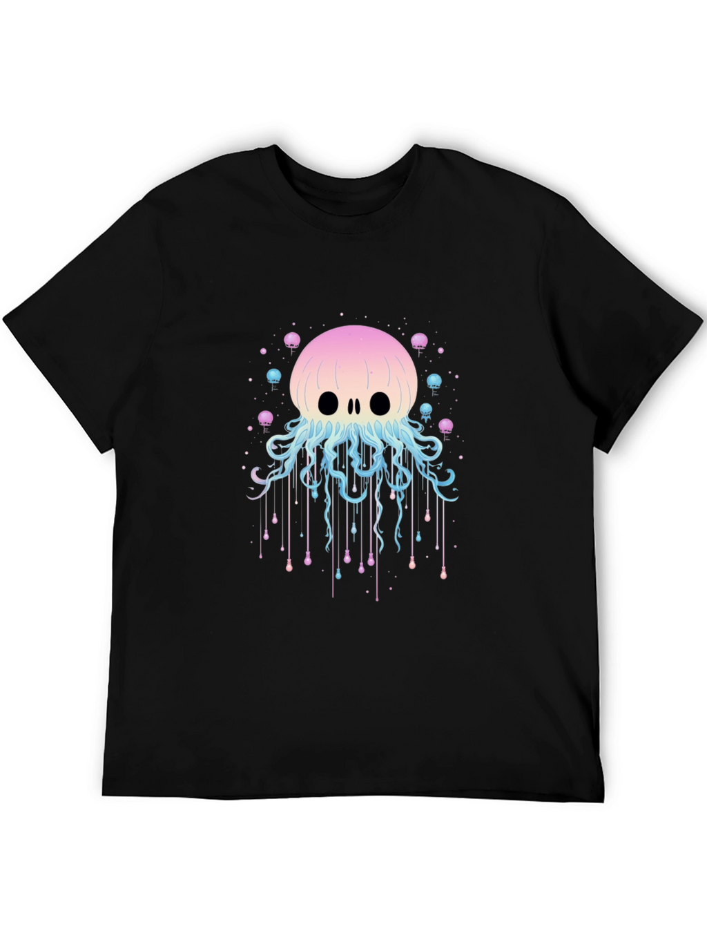 Skull Jellyfish Graphic Print T-Shirt