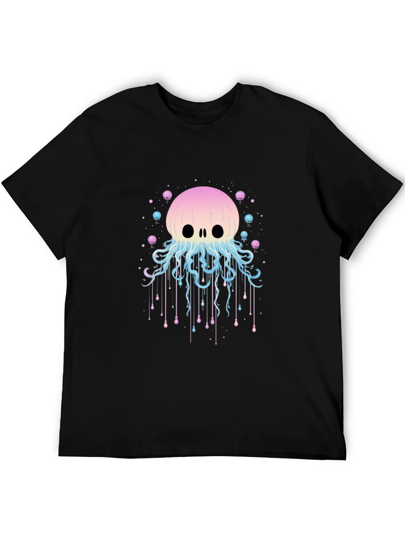 Skull Jellyfish Graphic Print T-Shirt