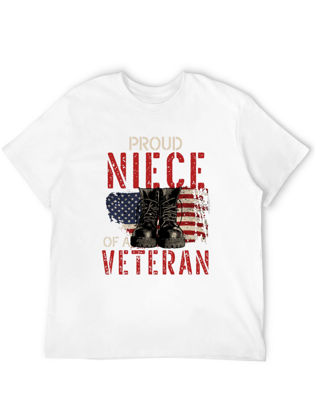 Proud Veteran Niece Graphic T-Shirt
