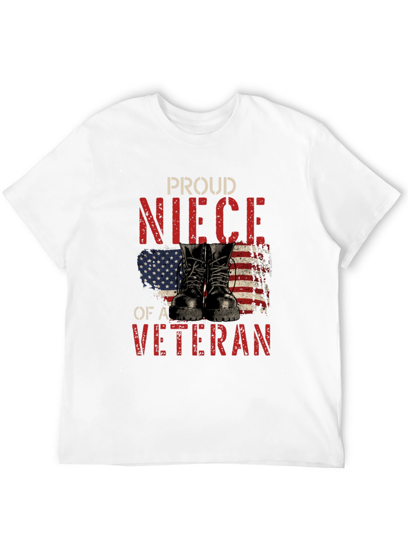 Proud Veteran Niece Graphic T-Shirt