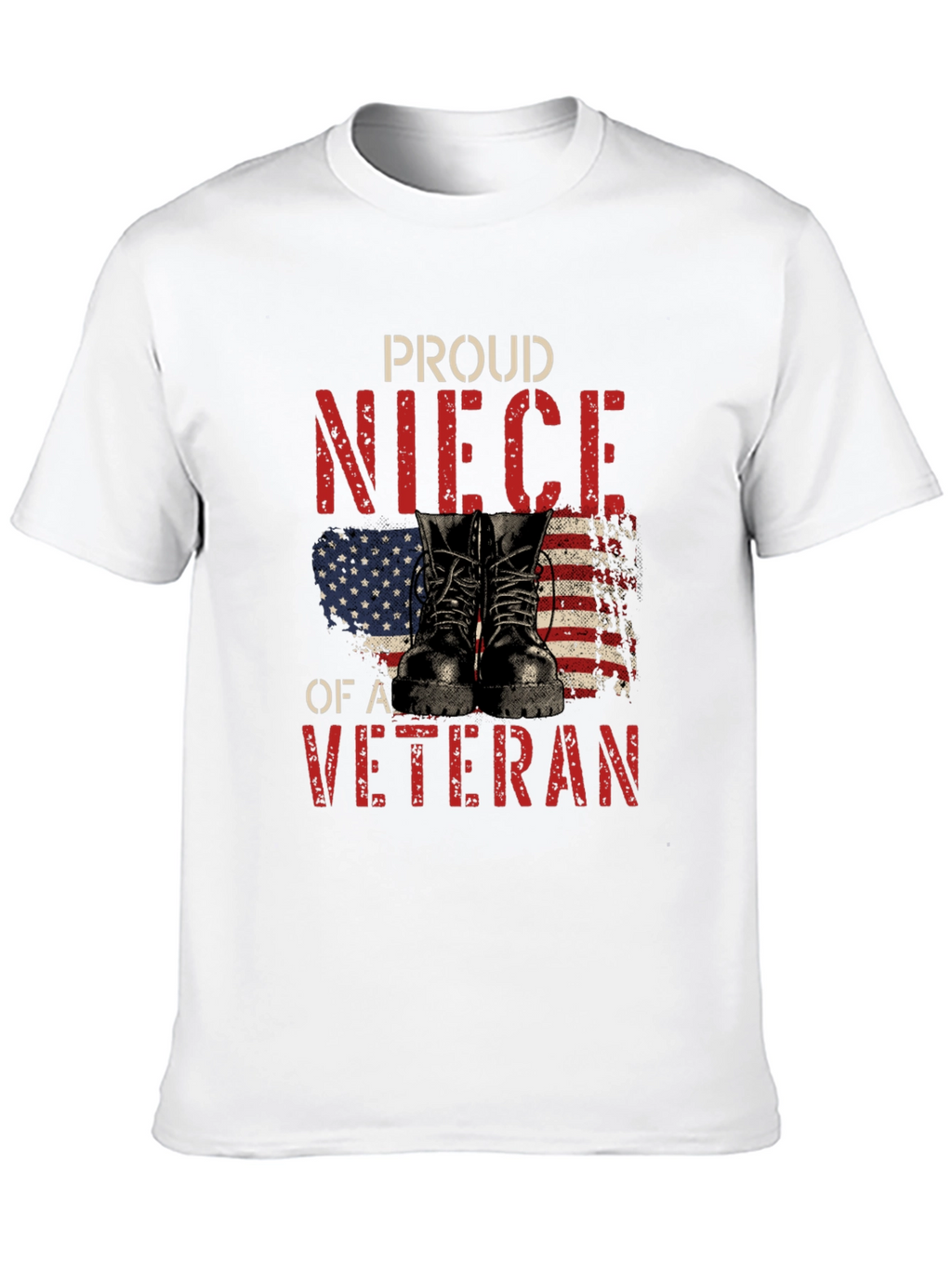 Proud Veteran Niece Graphic T-Shirt