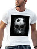 Soccer Ball Skull Graphic Tee