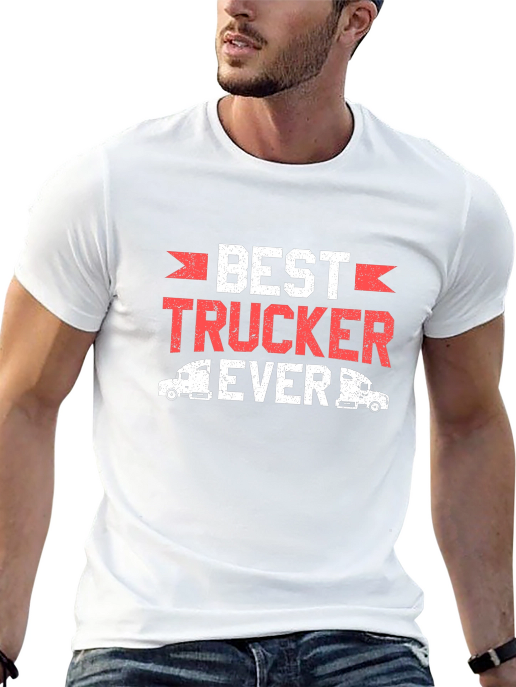 Best Trucker Ever T-Shirt Funny Truck Driver Tee