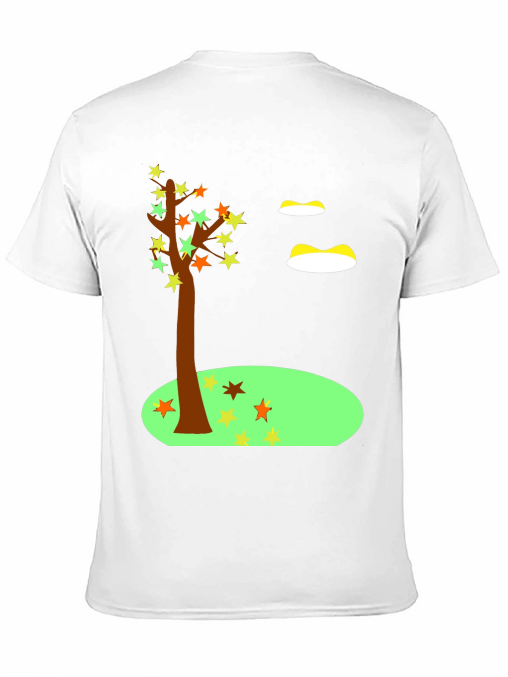Fall Tree T-Shirt Star Leaves Autumn Design