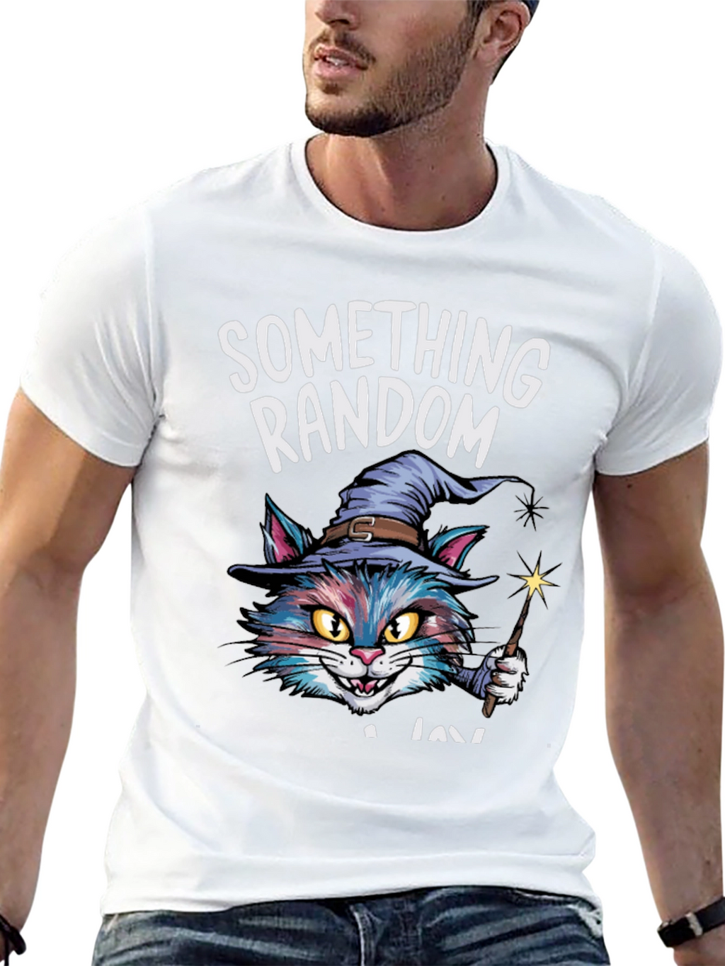 Something Random Cat Wizard T-Shirt - Unisex
