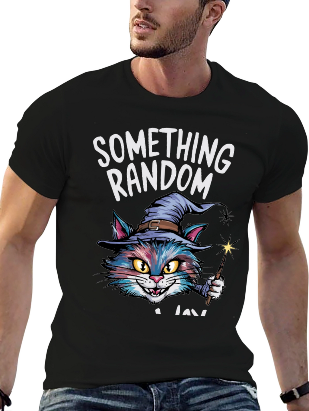 Something Random Cat Wizard T-Shirt - Unisex