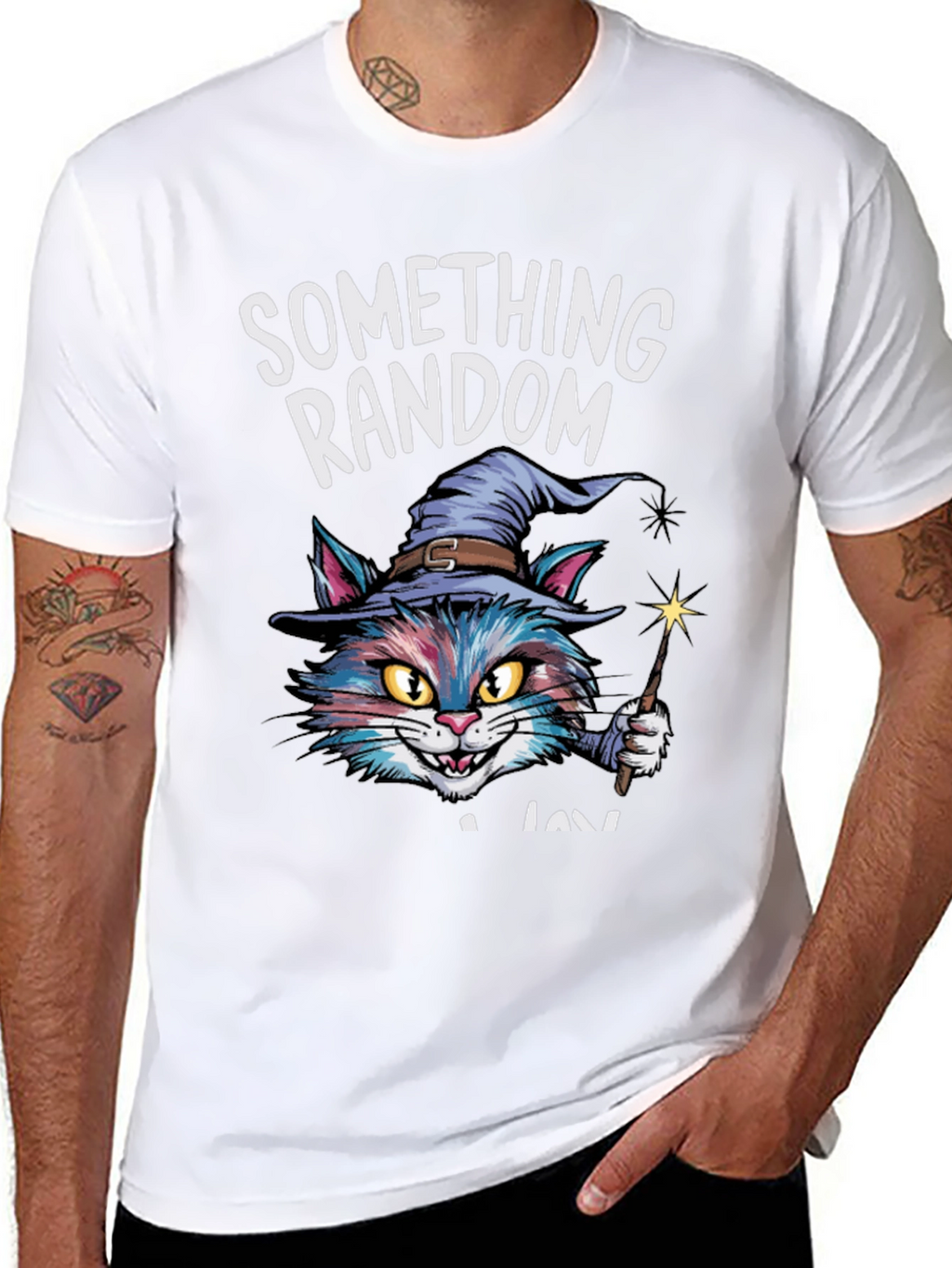 Something Random Cat Wizard T-Shirt - Unisex