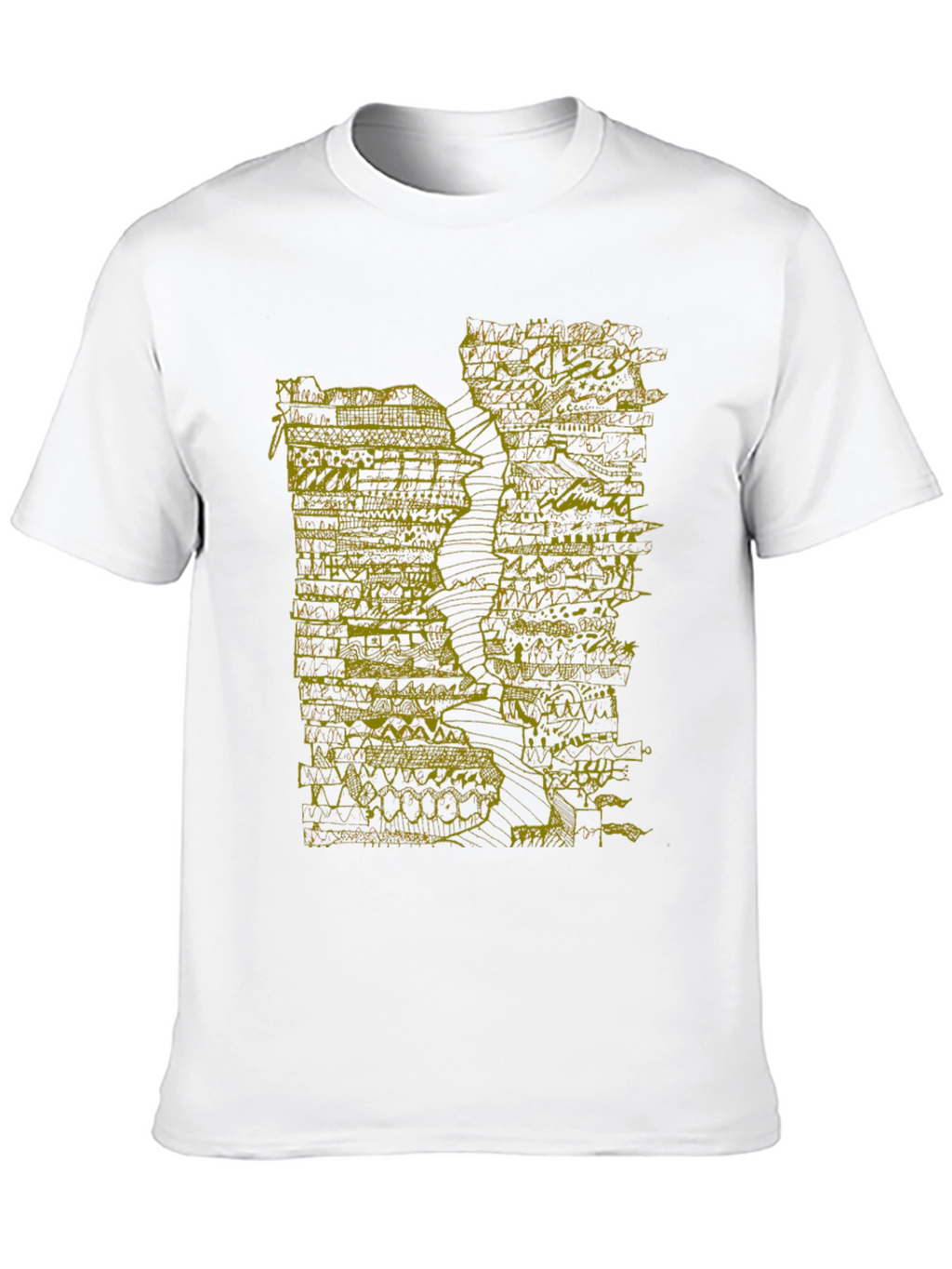 Abstract Art Tee - Black Graphic Print T-Shirt