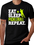 Eat Sleep Pickleball Repeat T-Shirt