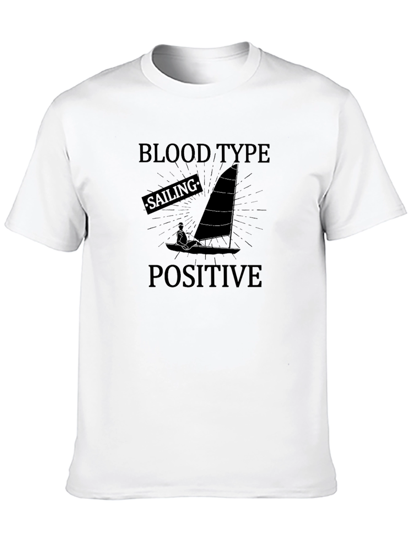Sailing Positive Blood Type Graphic Tee