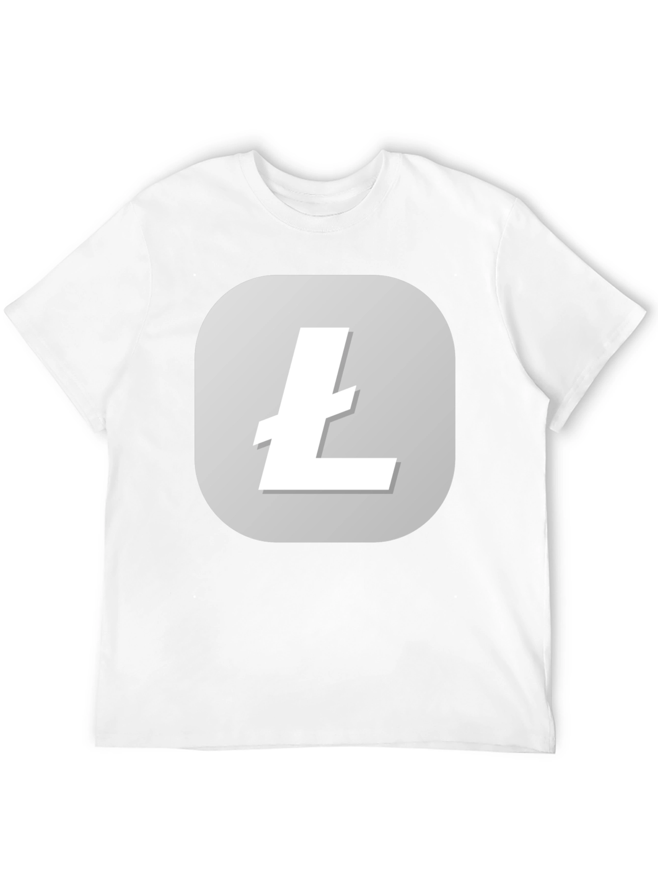 Litecoin Logo Black T-Shirt - Crypto Tee