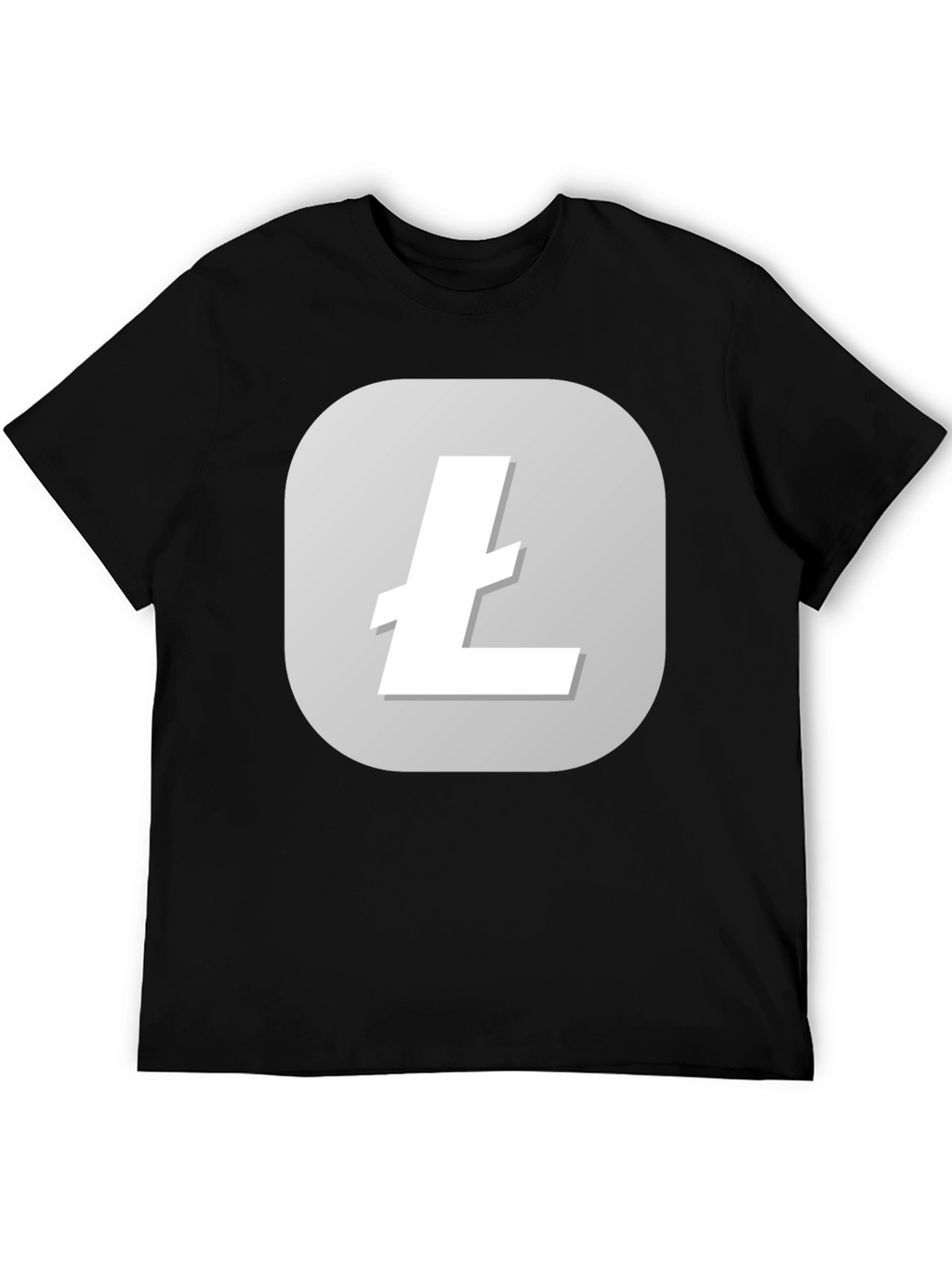 Litecoin Logo Black T-Shirt - Crypto Tee