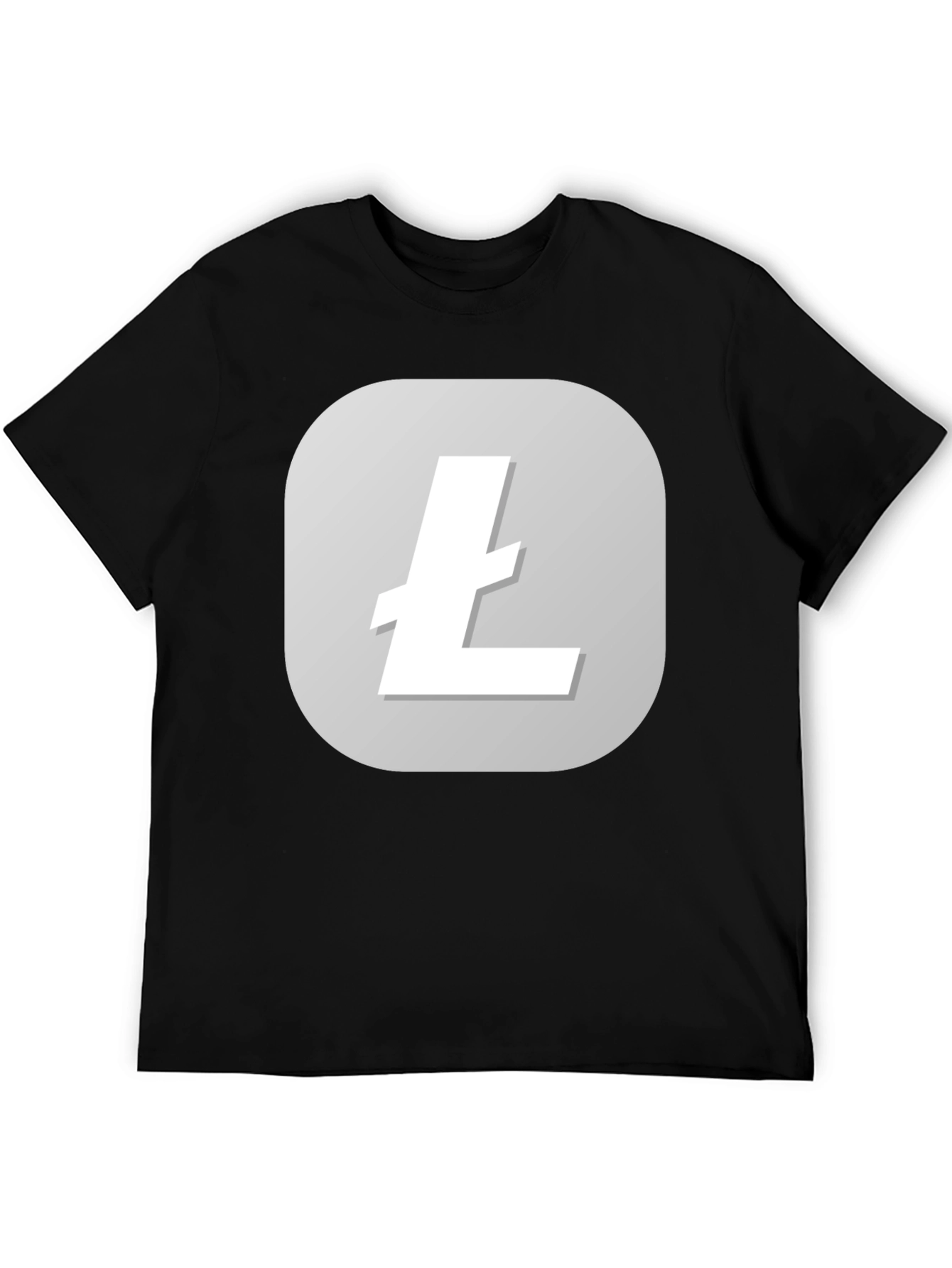 Litecoin Logo Black T-Shirt - Crypto Tee