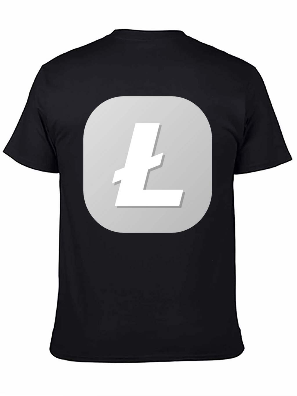 Litecoin Logo Black T-Shirt - Crypto Tee