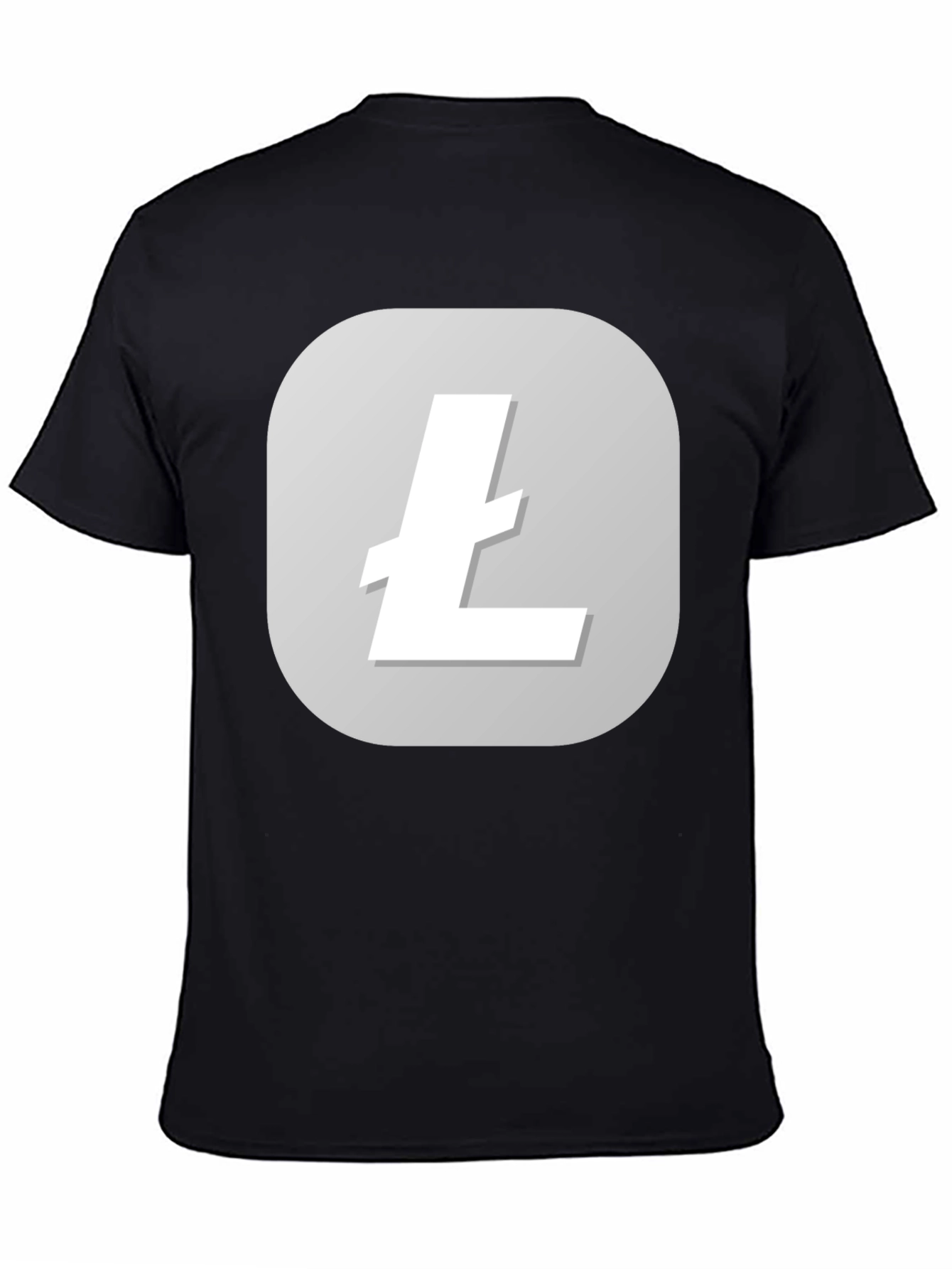 Litecoin Logo Black T-Shirt - Crypto Tee
