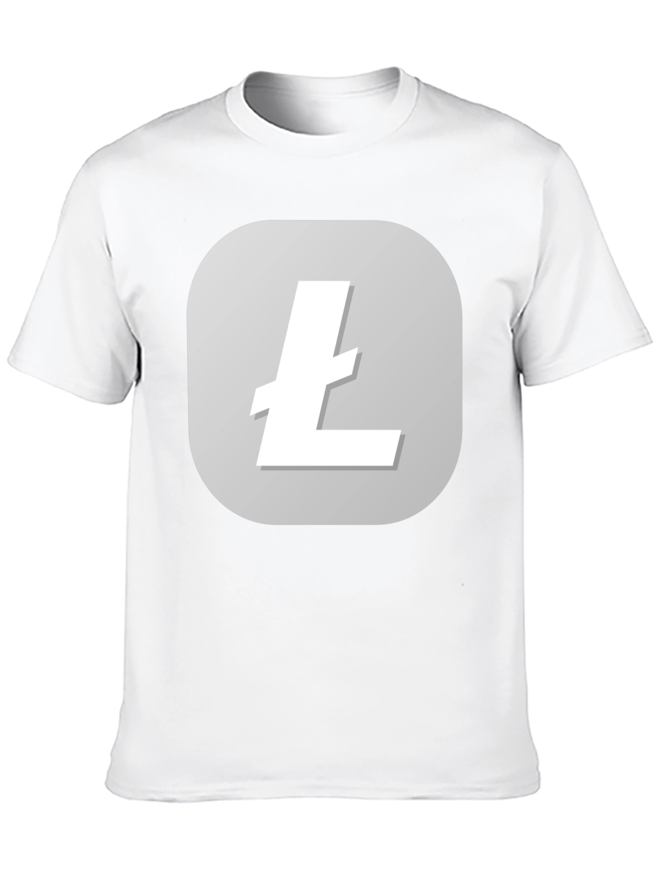 Litecoin Logo Black T-Shirt - Crypto Tee