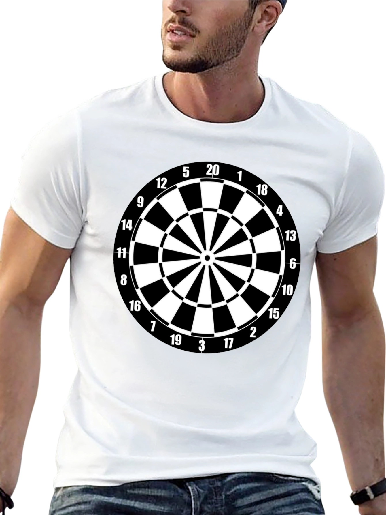 Dartboard Graphic Tee - Target Practice Shirt