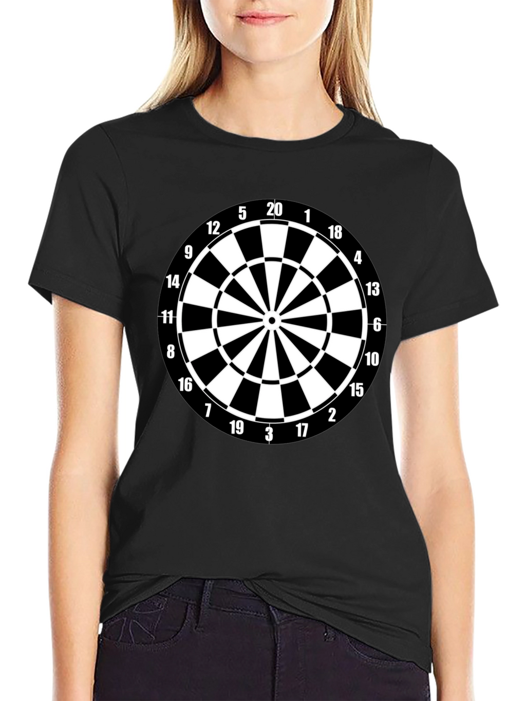 Dartboard Graphic Tee - Target Practice Shirt