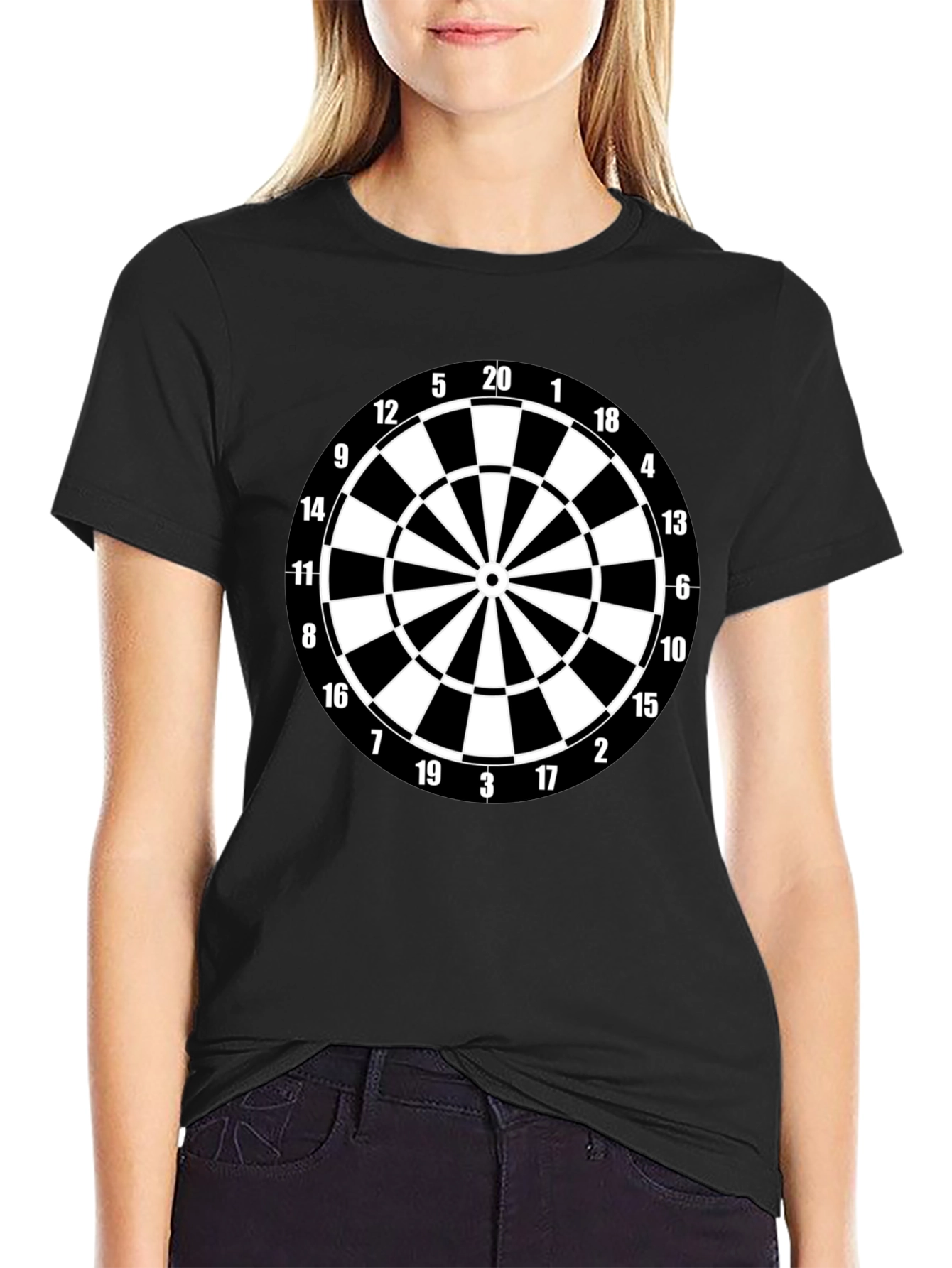 Dartboard Graphic Tee - Target Practice Shirt