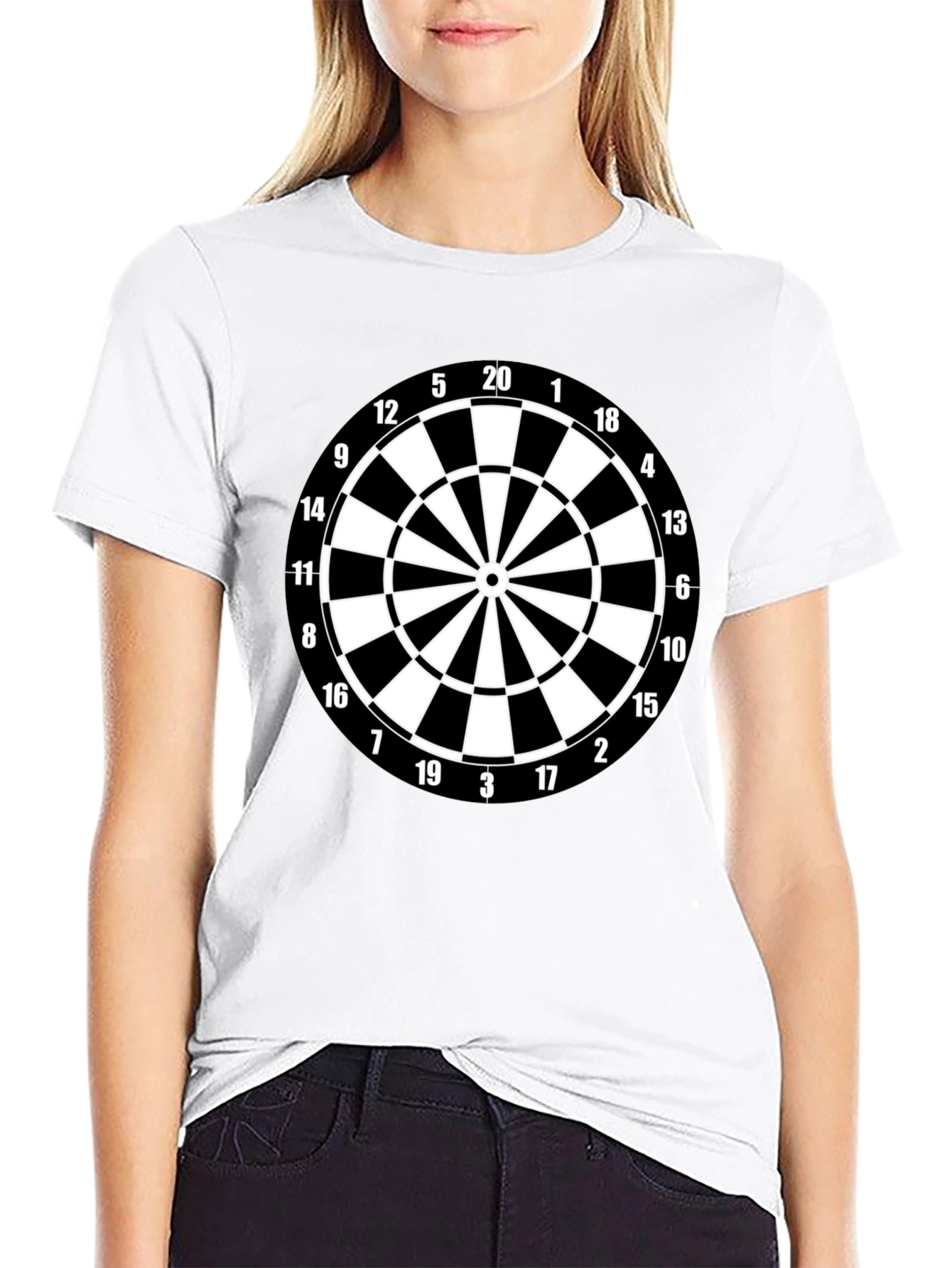 Dartboard Graphic Tee - Target Practice Shirt
