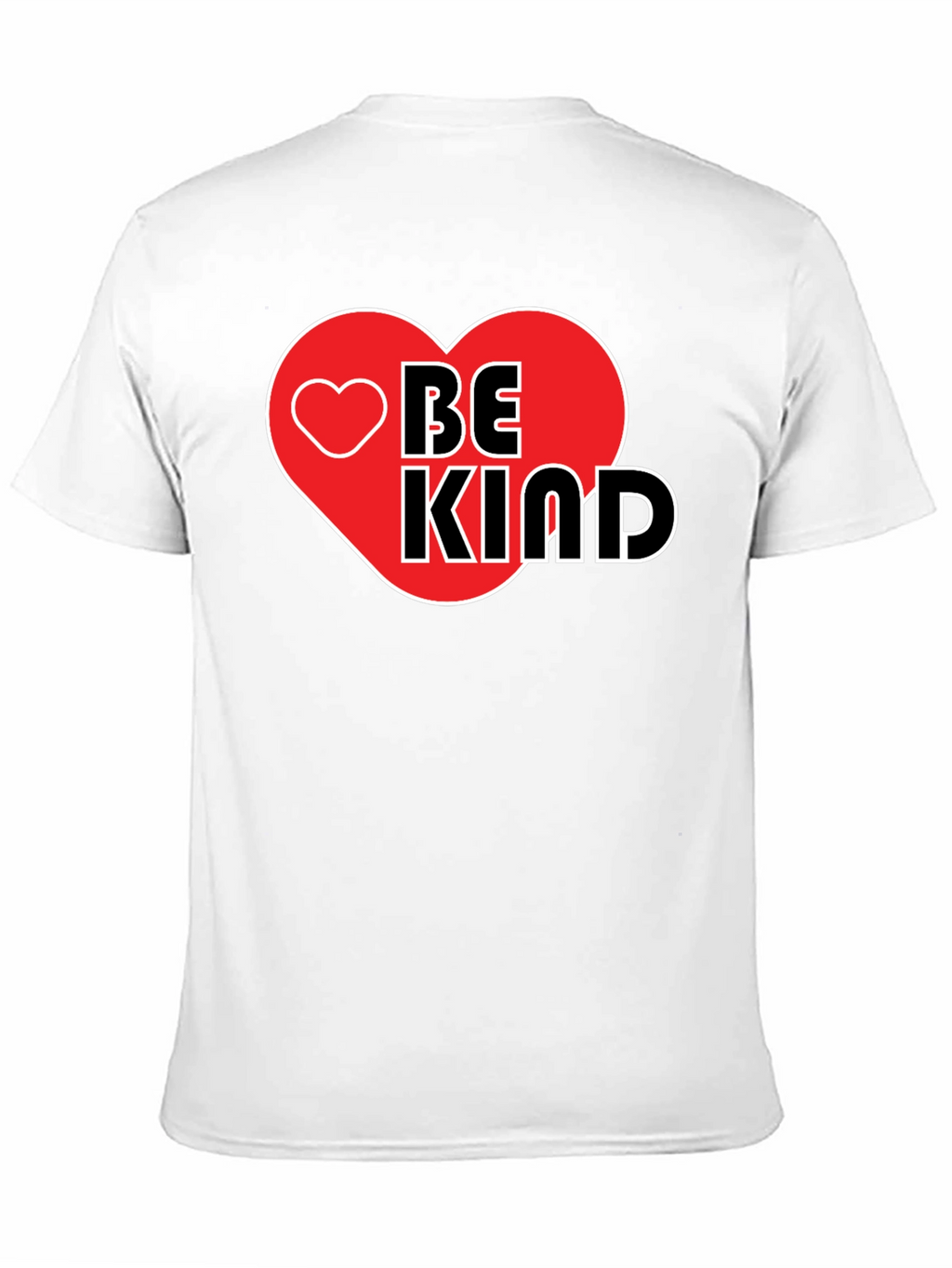 Be Kind Heart Graphic Black T-Shirt