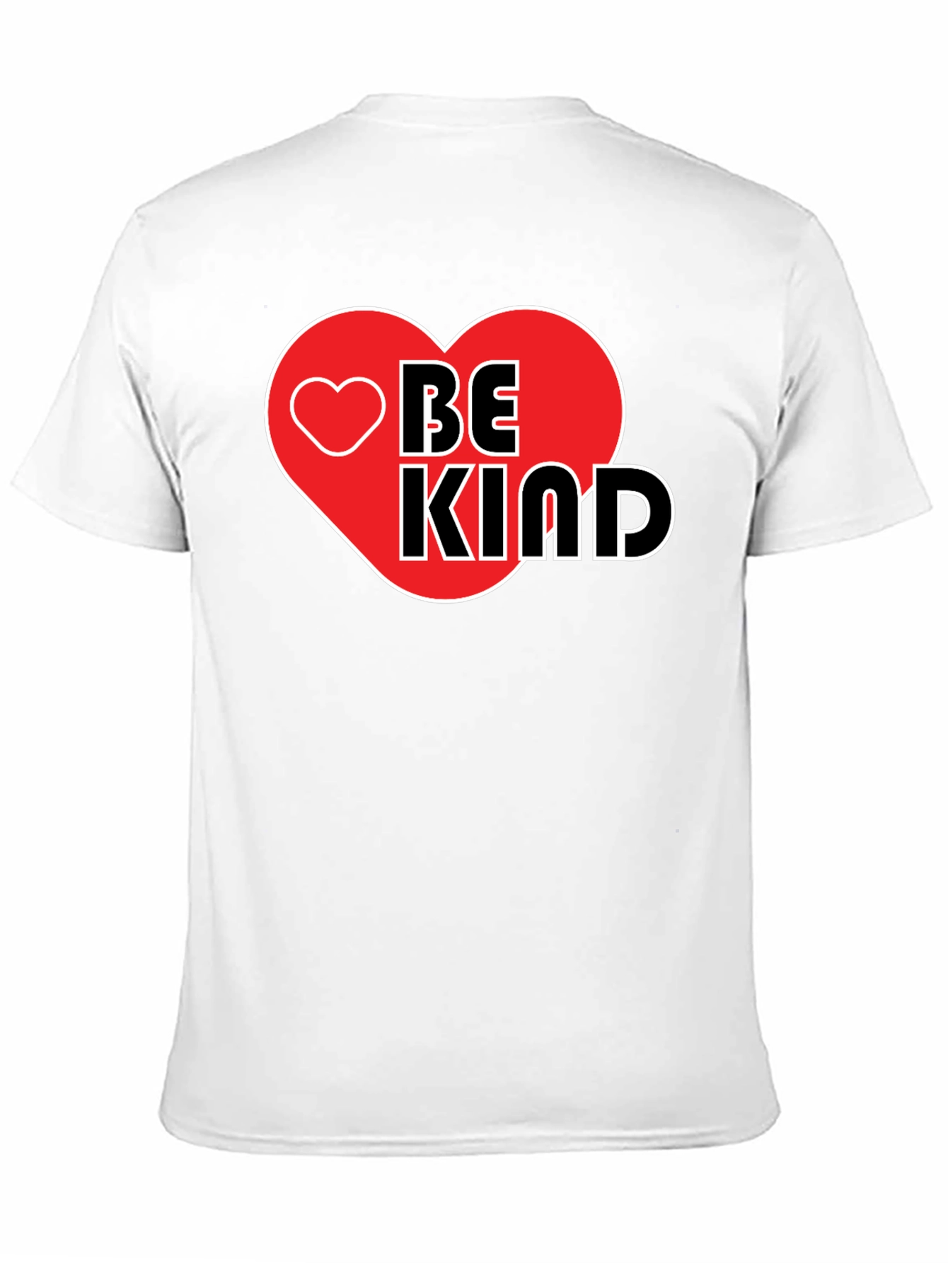 Be Kind Heart Graphic Black T-Shirt
