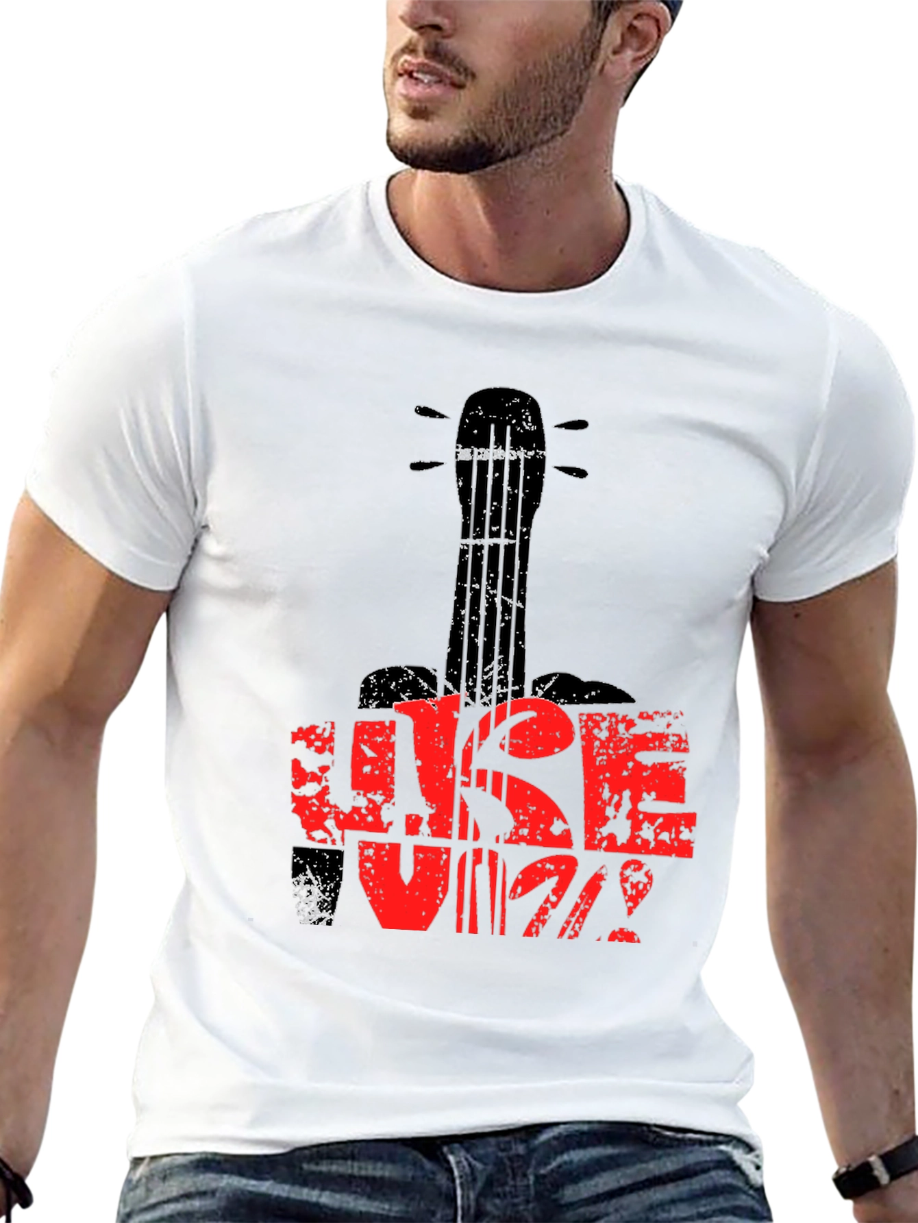 Ukulele Guitar T-Shirt - Music Lover Tee
