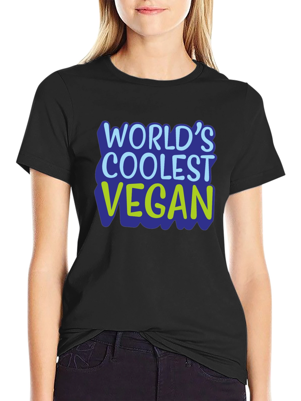 Worlds Coolest Vegan T-Shirt - Black