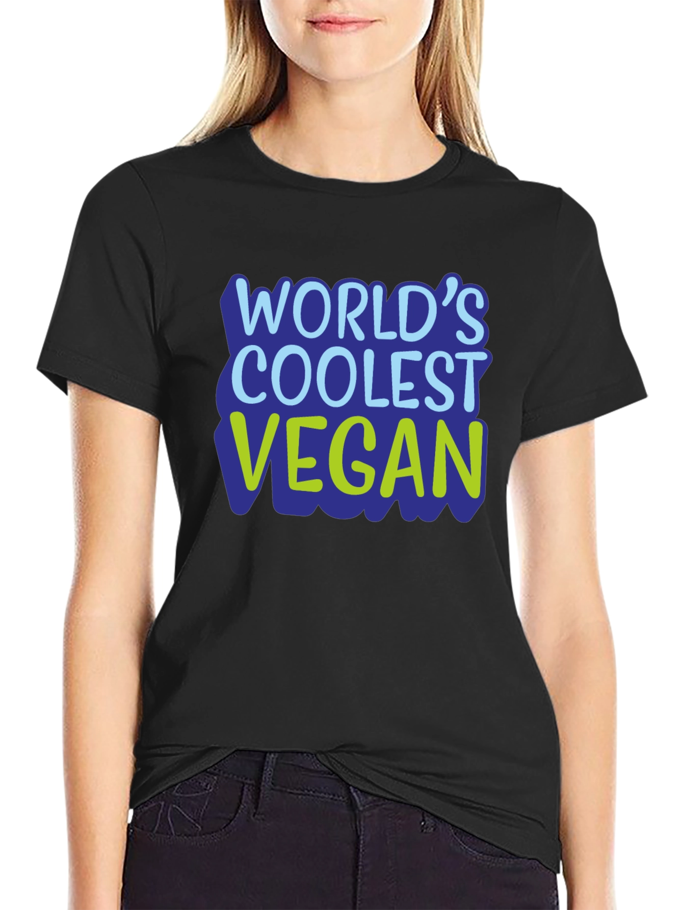 Worlds Coolest Vegan T-Shirt - Black