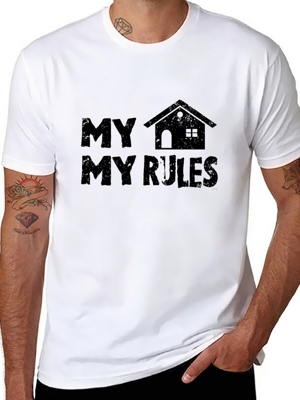 My House My Rules Black T-Shirt