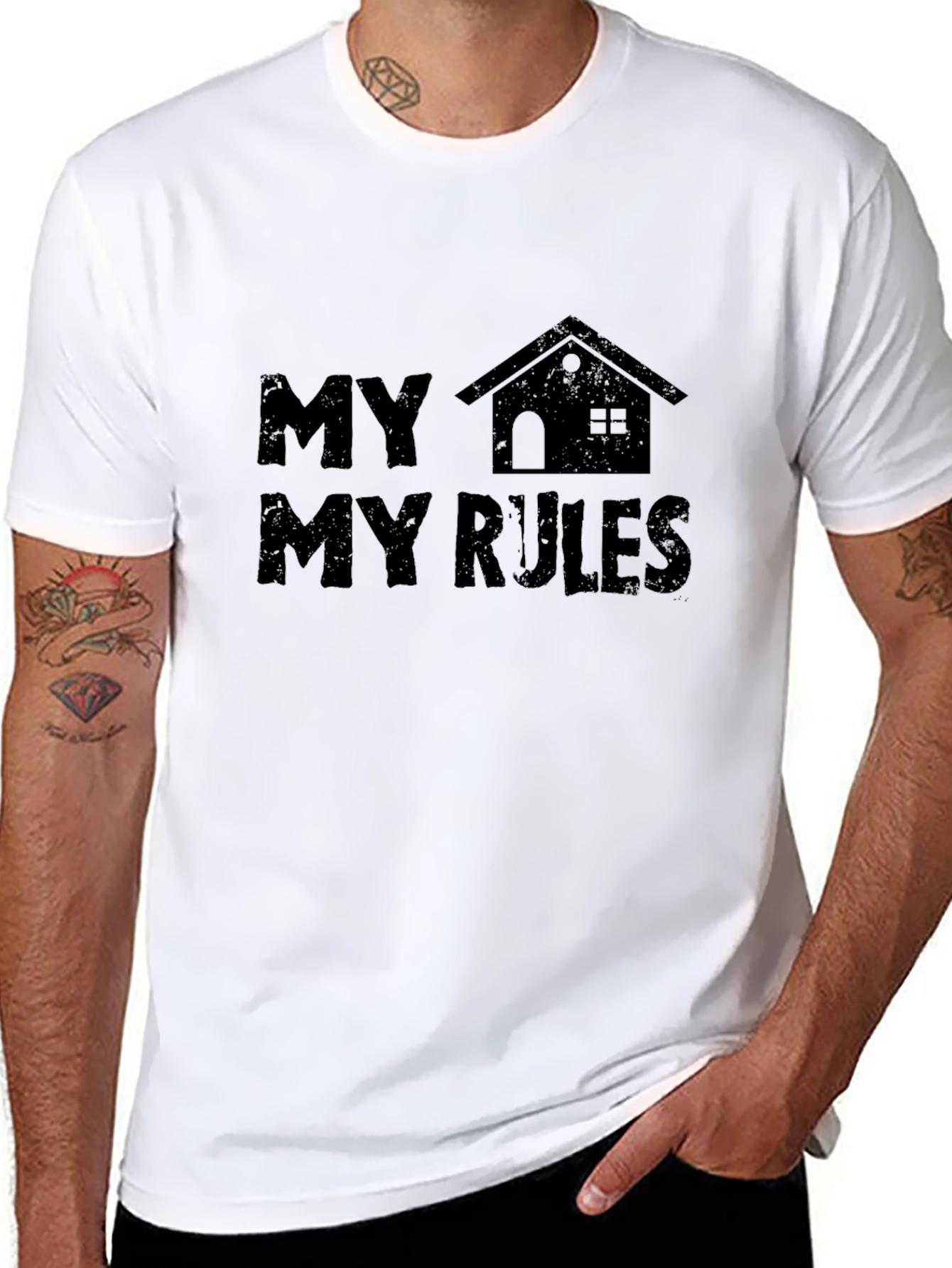 My House My Rules Black T-Shirt