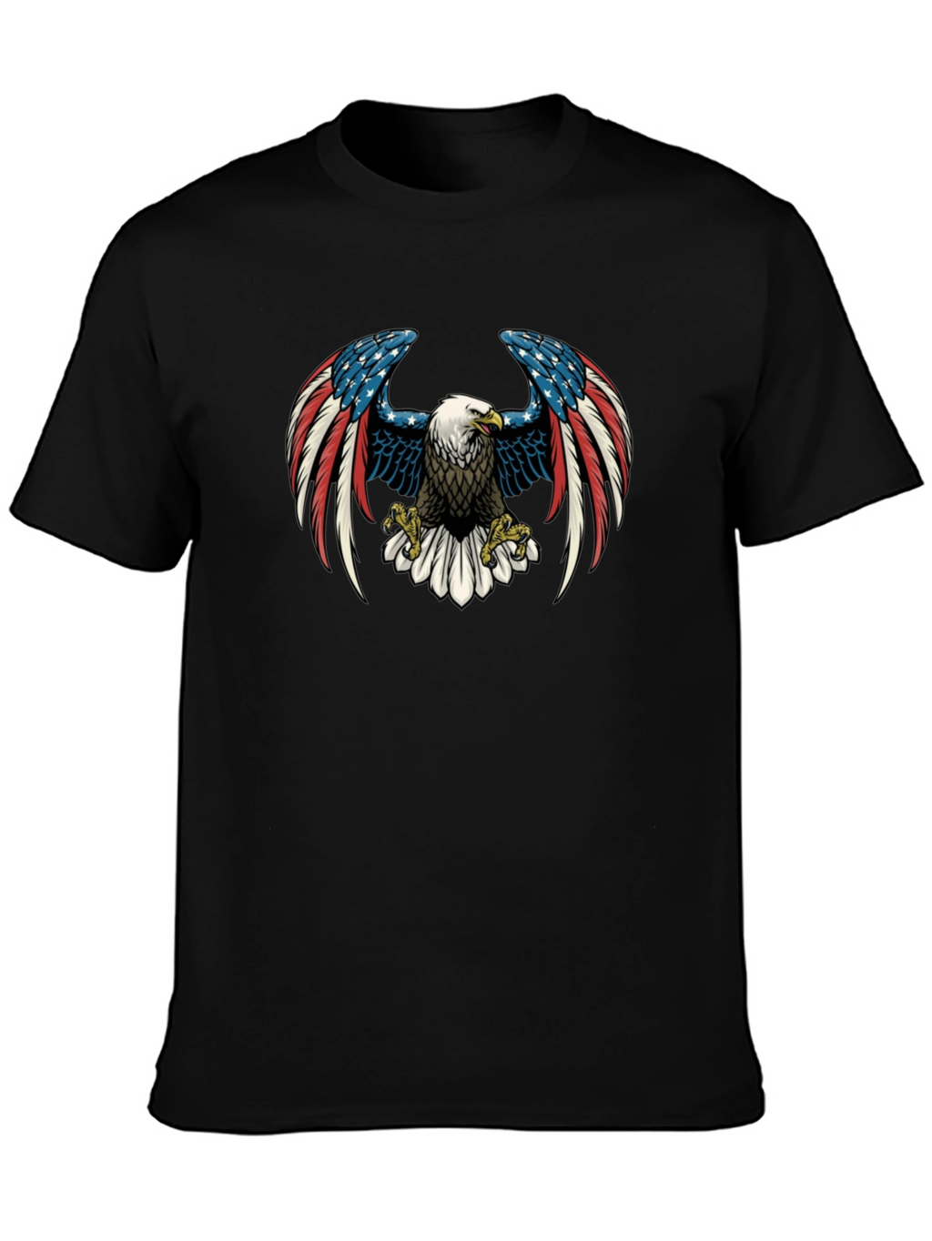 American Eagle Graphic Print Black T-Shirt