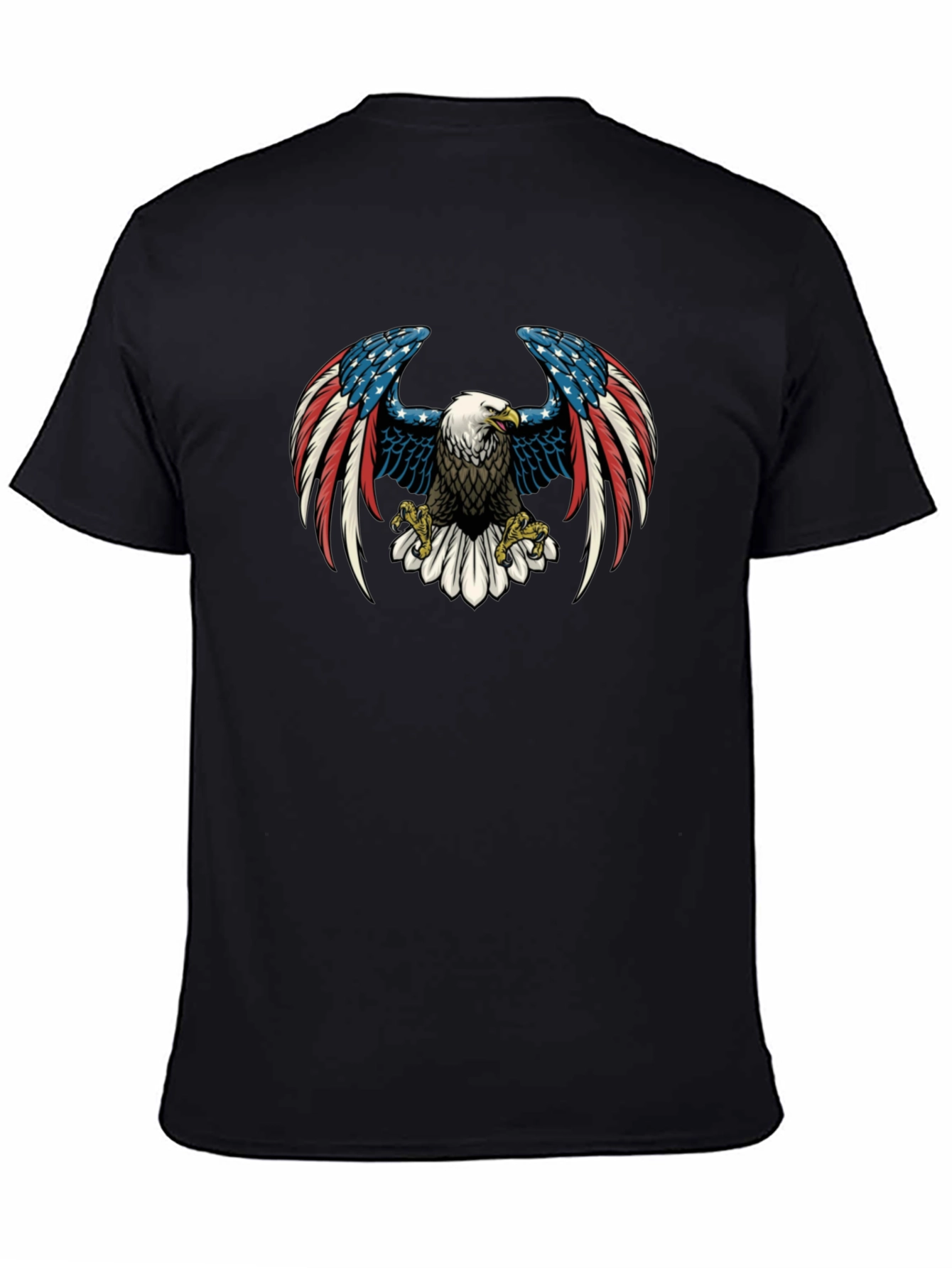 American Eagle Graphic Print Black T-Shirt