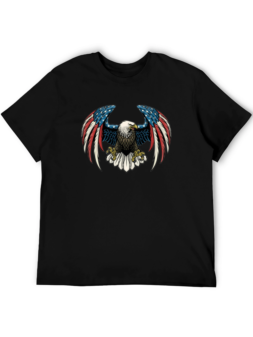 American Eagle Graphic Print Black T-Shirt