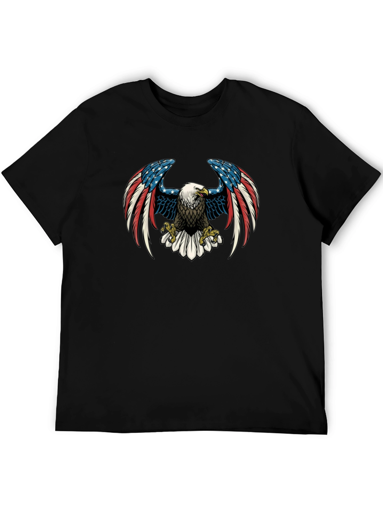 American Eagle Graphic Print Black T-Shirt