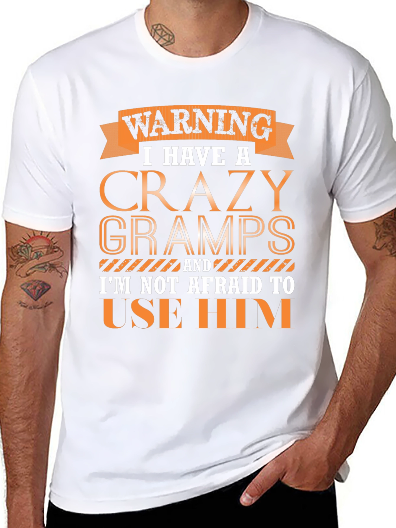 Warning Crazy Gramps T-Shirt