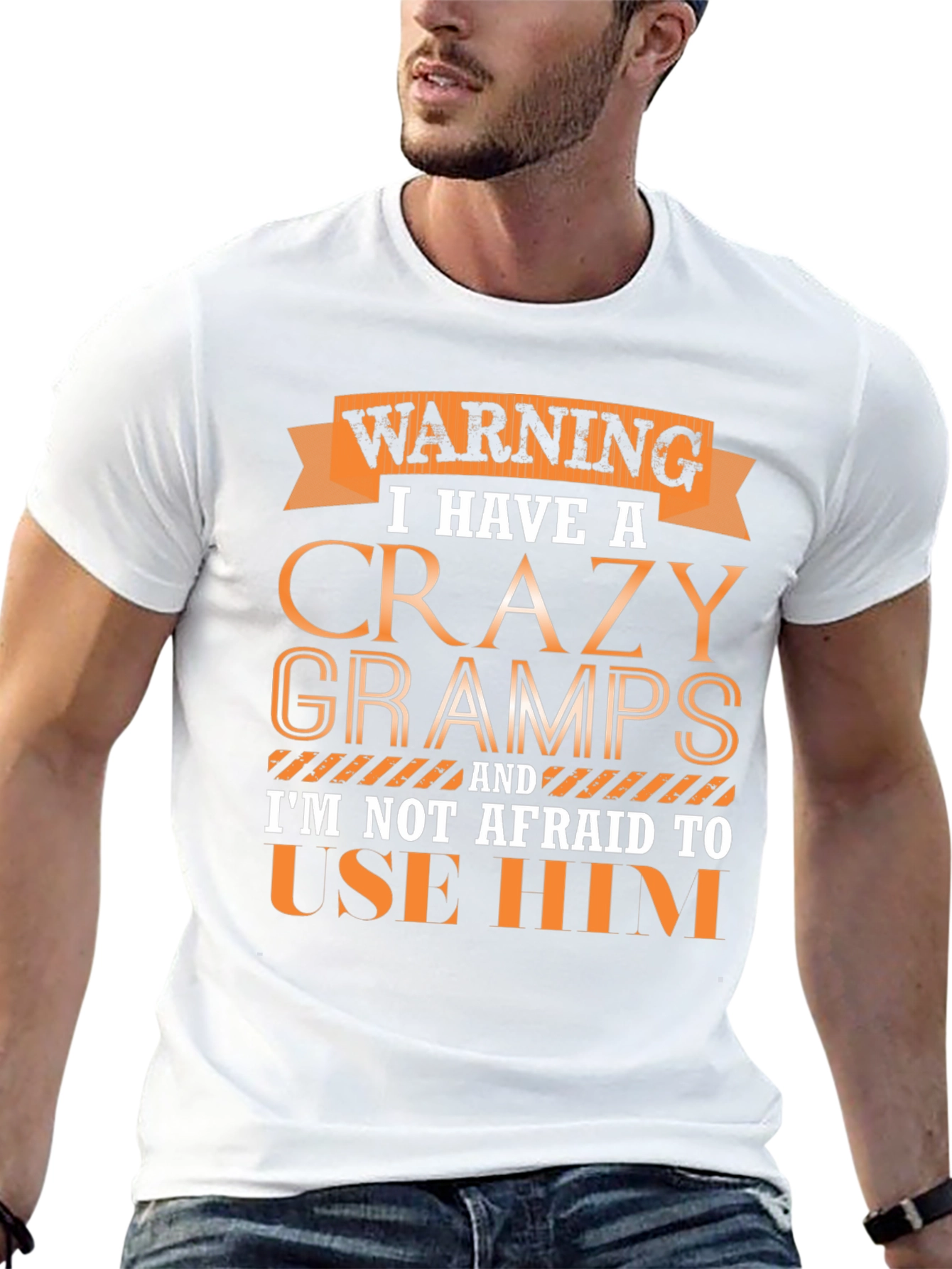Warning Crazy Gramps T-Shirt