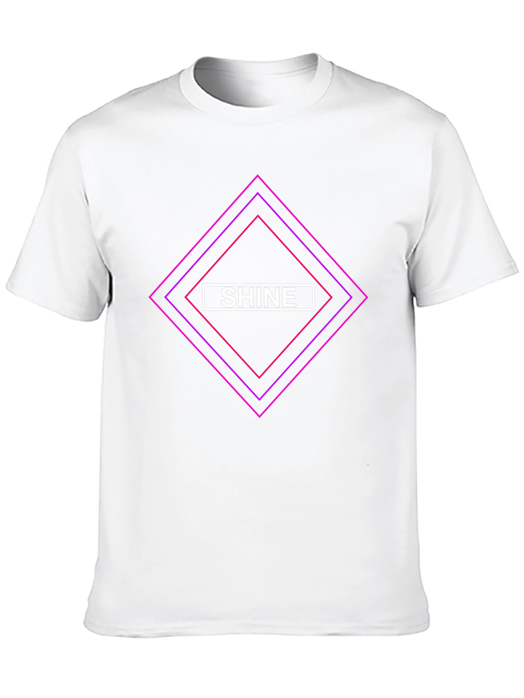 Shine Diamond Graphic Black T-Shirt - Stylish Casual Tee